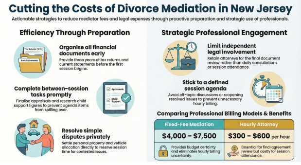 Common Add-On Costs in New Jersey Divorce Mediation and How to Control Them