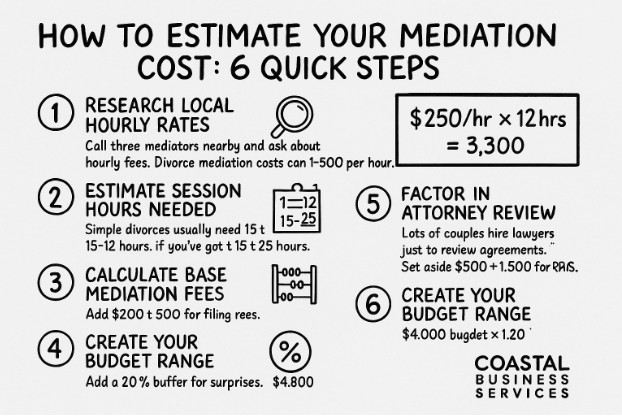 How To Estimate Your Mediation Cost: 6 Quick Steps